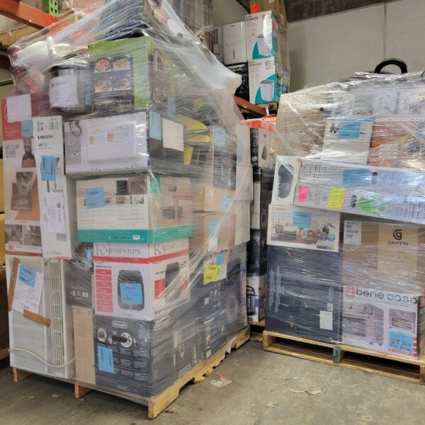 12 mixed pallets Customer returns Unprocessed merchandise